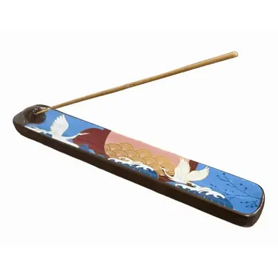 Senteurs - Porte Encens Céramique Grues 24cm - ARABESK