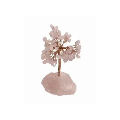 Bijoux - Arbre de Vie Quartz Rose sur Druse Quartz Rose 12-13cm - ARABESK