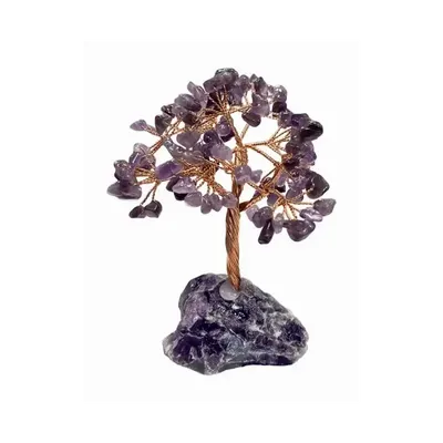 Bijoux - Arbre de Vie Améthyste sur Druse Améthyste 12-13cm - ARABESK