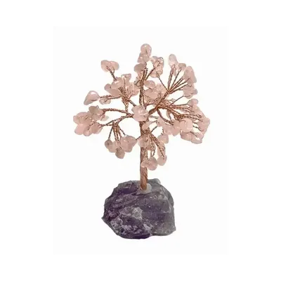 Jewelry - Tree of Life Rose Quartz on Amethyst Druse 12-13cm - ARABESK
