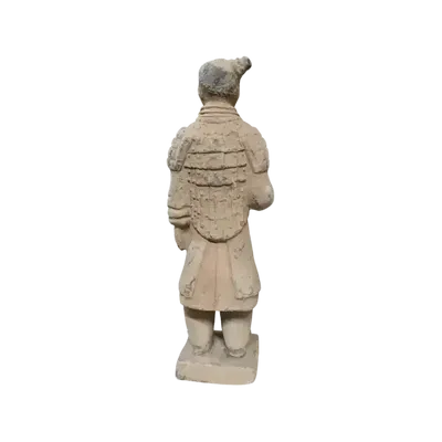Sculptures, statuettes and miniatures - Colorful Antique Terracotta Warrior Statue 20cm - ARABESK