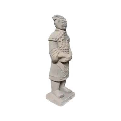 Sculptures, statuettes et miniatures - Statue Colorée Antique en Terracotta Général 20cm - ARABESK