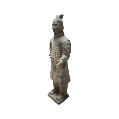 Sculptures, statuettes and miniatures - Black Warriors Statue with Armor in Terracotta 50cm - ARABESK