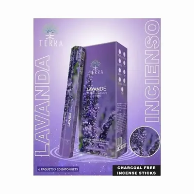 Senteurs - Encens Terra Lavande hexa sans charbon 30grs - ARABESK