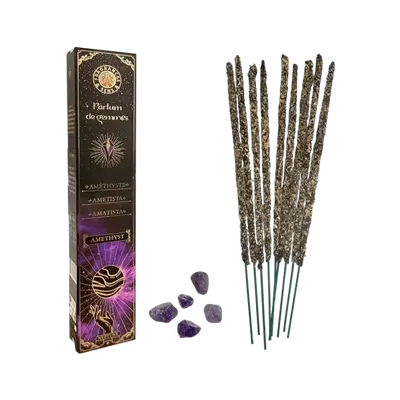 Senteurs - Encens Fragrances & Sens Parfum de Gemmes Améthyste Smudge Stick 20g - ARABESK