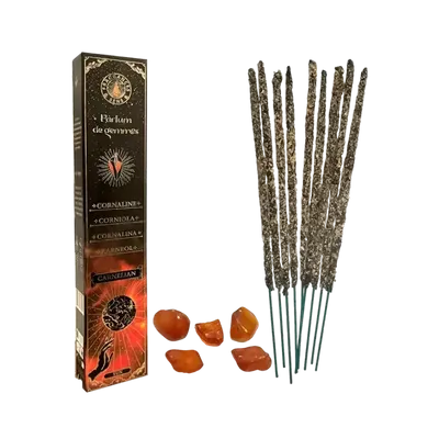 Scents - Incense Fragrances & Sens Parfum de Gemmes Carnelian Smudge Stick 20g - ARABESK