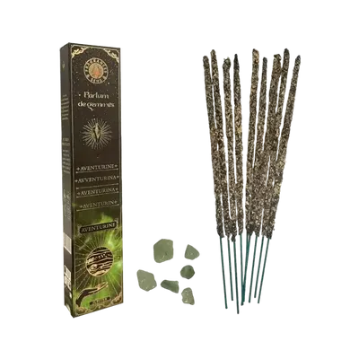 Senteurs - Encens Fragrances & Sens Parfum de Gemmes Aventurine Smudge Stick 20g - ARABESK