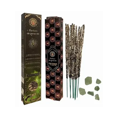Senteurs - Encens Fragrances & Sens Parfum de Gemmes Aventurine Smudge Stick 20g - ARABESK