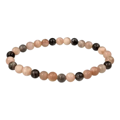 Bracelets - Bracelet Pierre de Lune Multcolore Foncée A perles 6-7mm - ARABESK