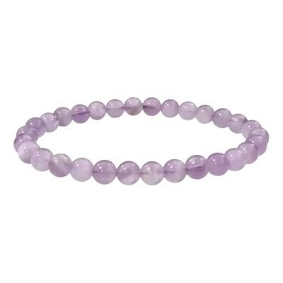 Bracelets - Bracelet Amethyst Lavender A beads 6mm - ARABESK