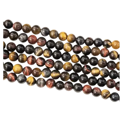 Jewelry - Multicolor Tiger Eye A beads 6mm on 40cm thread - ARABESK