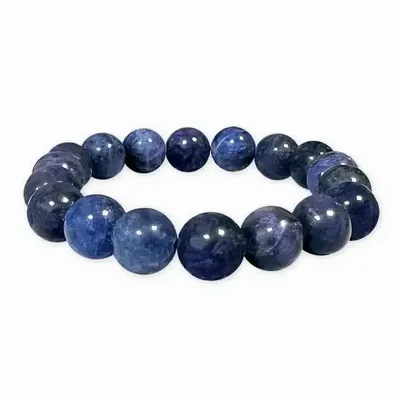Bracelets - Sodalite A 10mm pearls bracelet - ARABESK