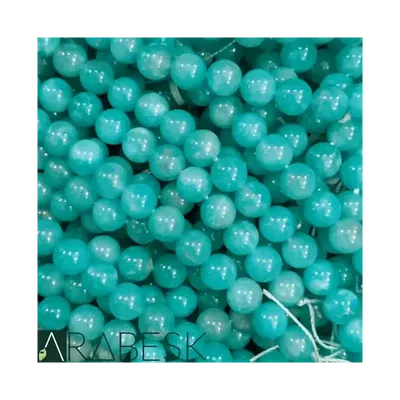 Jewelry - Amazonite USA AA+ 8mm beads on 40cm thread - ARABESK
