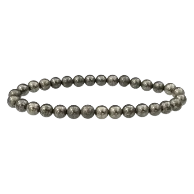 Bracelets - Orange Pyrite A 6mm pearls Bracelet - ARABESK