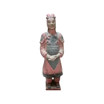 Sculptures, statuettes and miniatures - Antique Terracotta Coloured Statue General 38cm - ARABESK