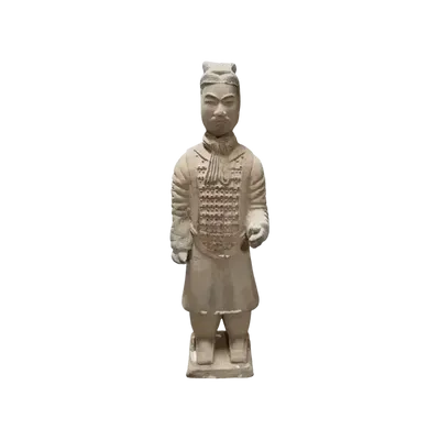 Sculptures, statuettes et miniatures - Statue Colorée Antique Guerriers avec Armure en Terracotta  26cm - ARABESK