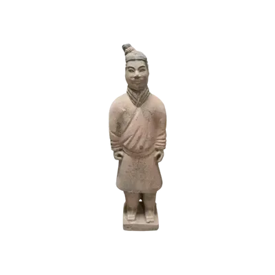Sculptures, statuettes and miniatures - Antique Terracotta Warrior Colorful Statue 22cm - ARABESK