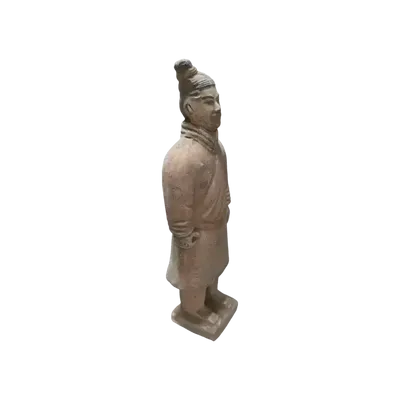 Sculptures, statuettes et miniatures - Statue Colorée Antique en Terracotta Guerrier 22cm - ARABESK