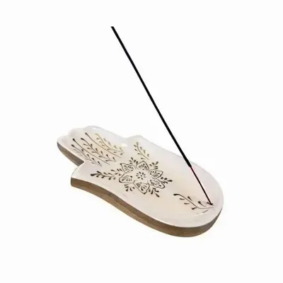 Senteurs - Porte Encens Main Bois de Mangue 25cm - ARABESK