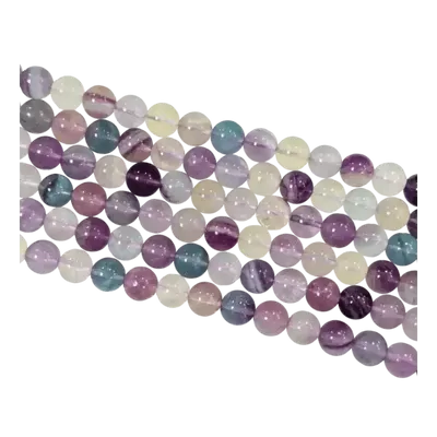 Jewelry - Fluorite AA beads 10mm on 40cm wire - ARABESK