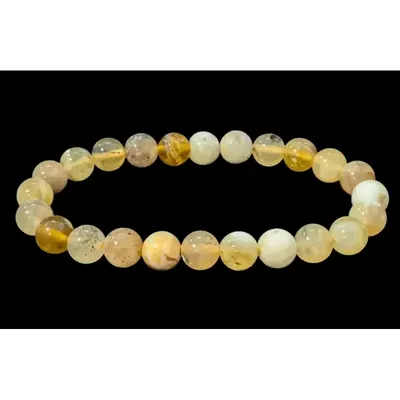 Bracelets - Yellow Opal Bracelet A beads 8mm - ARABESK