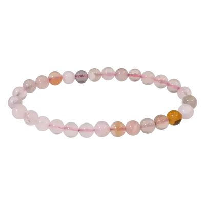Bracelets - Cherry Blossom Agate Bracelet A 6mm beads - ARABESK