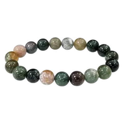Bracelets - Bracelet Agate Indienne perles 10mm - ARABESK
