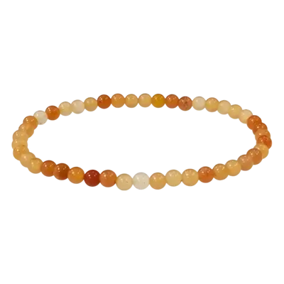 Bracelets - Orange Aventurine bracelet A beads 4mm - ARABESK