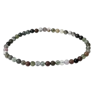 Bracelets - Bracelet Agate Indienne perles 4mm - ARABESK