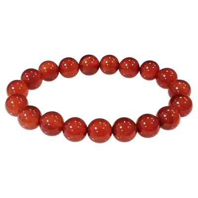 Bracelets - Bracelet Agate Rouge A perles 10mm - ARABESK