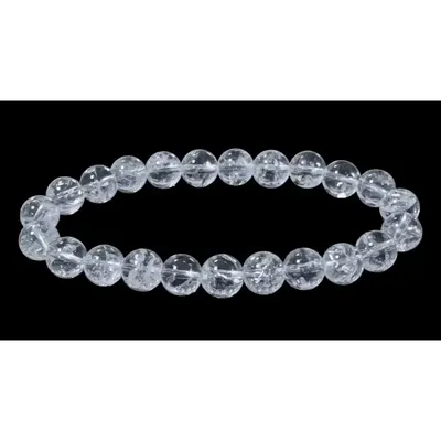 Bracelets - Rainbow Rock Crystal Bracelet AA beads 9-10mm - ARABESK