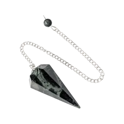 Jewelry - Kambaba Jasper Conical Pendulum 6 Sides - ARABESK