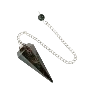 Jewelry - 6-sided Conical Indian Agate Pendulum - ARABESK