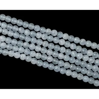 Bijoux - Calcite Bleue AAA perles 5.5mm sur fil 40cm - ARABESK