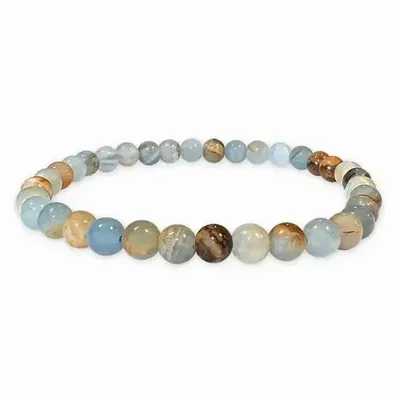 Bracelets - Bracelet Blue Calcite Mix AA beads 4.5-5.5mm - ARABESK