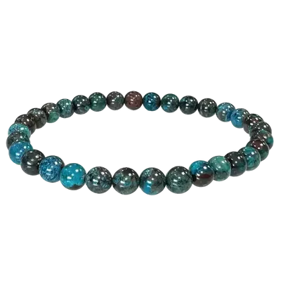 Bracelets - Bracelet Chrysocolle Turquie AAA perles 5-6mm - ARABESK