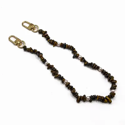 Gifts - Lagoon Stones Short PHONE STRAP BRN - FOLIE À TROIS