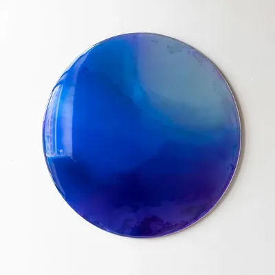 Unique pieces - Paradigm Wall Decoration by Courtney Kinnare, Blue Ultramarine Mirror - TULESTE FACTORY