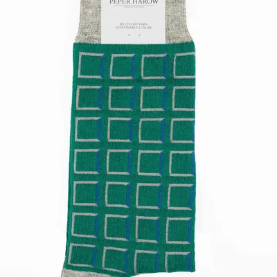Chaussettes - Chaussettes Cube en coton recyclé pour homme - PEPER HAROW SOCKS