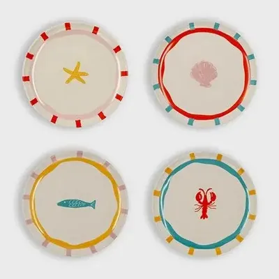 Assiettes au quotidien - Assiette marine / set of 4 - AND NOOK