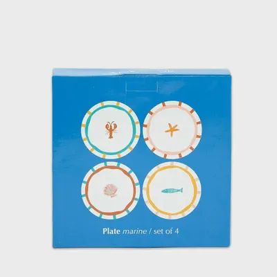 Everyday plates - Plate marine / set of 4 - AND NOOK