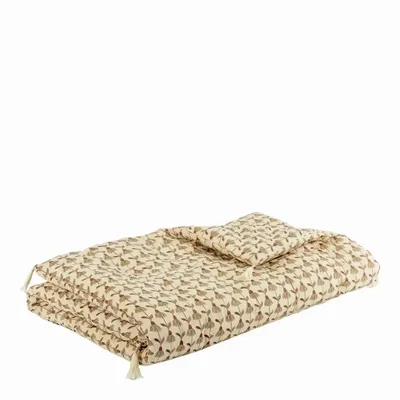 Canapés - Futon DAPHNE coton beige 80x180 - BLANC D'IVOIRE