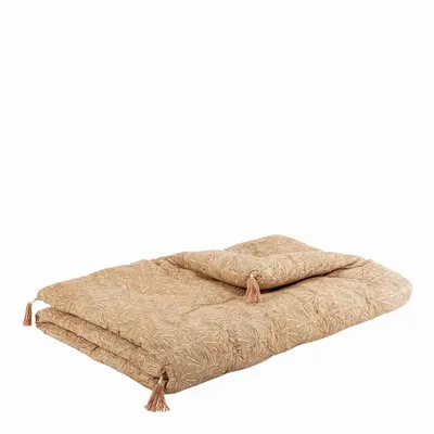 Canapés - Futon SOLINA coton rose 80x180 - BLANC D'IVOIRE