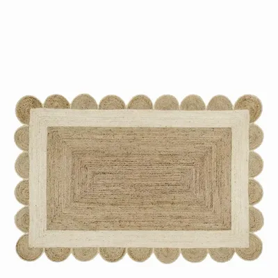 Rugs - ENOLA natural and white jute rug 200x300 - BLANC D'IVOIRE