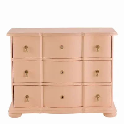 Chests of drawers - CARLOTTA PM chest of drawers pastel pink 105x44x82 - BLANC D'IVOIRE