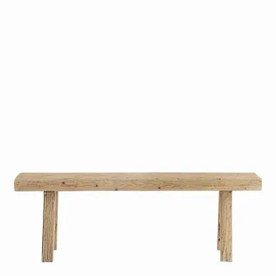 Bancs - Banc BAO orme naturel recyclé 150x40x47 - BLANC D'IVOIRE