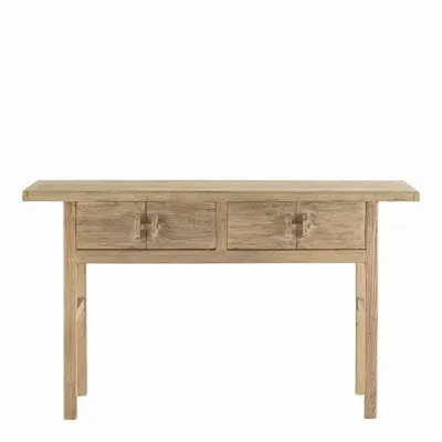 Consoles - Console BAO orme naturel recyclé 145x45x85 - BLANC D'IVOIRE