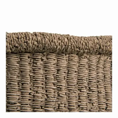 Baskets - CIKA beige cement plant pot - Large model - 44x43x24.7 - BLANC D'IVOIRE