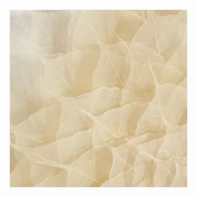 Paintings - FLOWER wall decoration ecru leaves 80x80 - BLANC D'IVOIRE