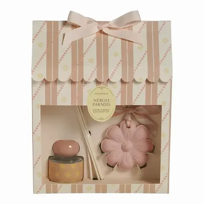 Coffrets et boîtes - Coffret diffuseur de parfum 40 ml et décor Bain de Soleil - Néroli Paradis - MATHILDE M.